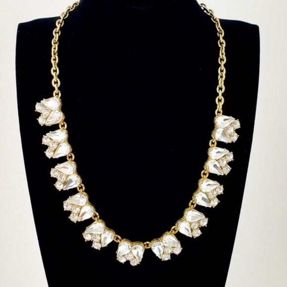 J. Crew Statement Necklace Rhinestones - Picture 7 of 8
